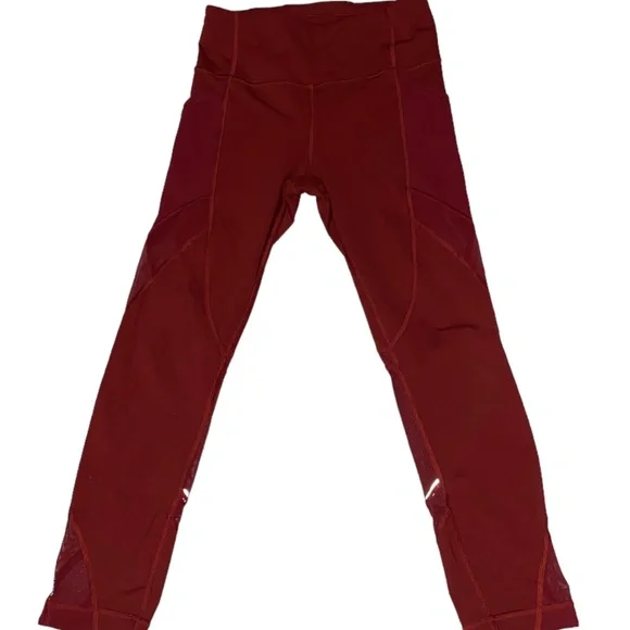 Lululemon all the right places red leggings sz 6 - Picture 3 of 5